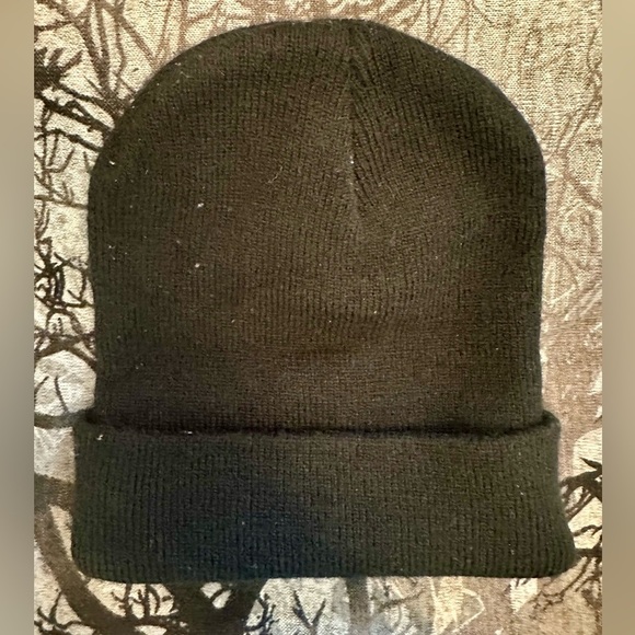 Black Beanie with a Cute Little Embroidered Astronaut Design OS - Picture 2 of 3